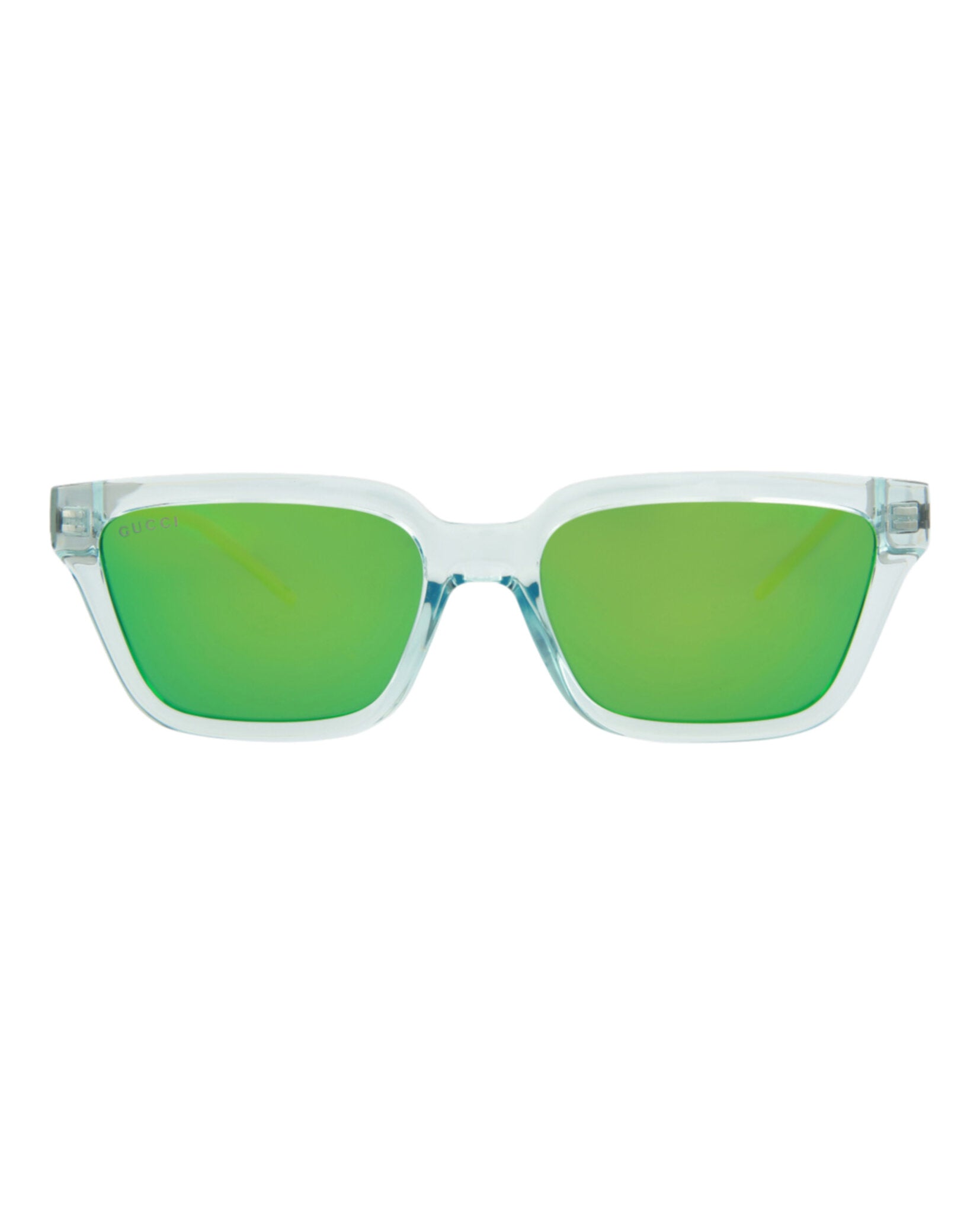Gucci Mens Square/Rectangle Light Blue Green Fashion Designer Eyewear