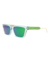Gucci Mens Square/Rectangle Light Blue Green Fashion Designer Eyewear