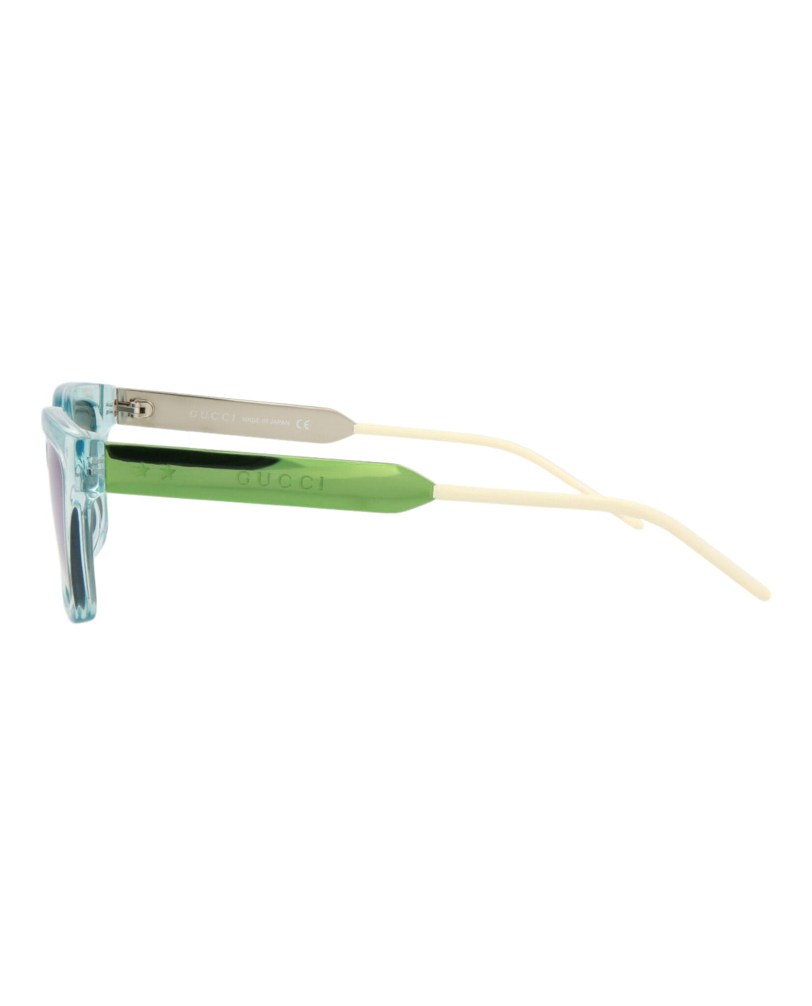 Gucci Mens Square/Rectangle Light Blue Green Fashion Designer Eyewear