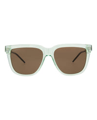 Gucci Mens Square/Rectangle Green Silver Brown Fashion Designer Eyewear