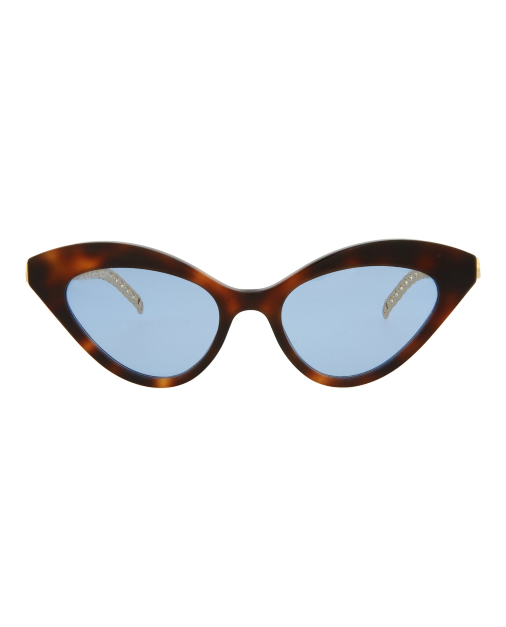 Gucci Gucci Womens Cat Eye Havana Gold Blue Fashion Designer Eyewear