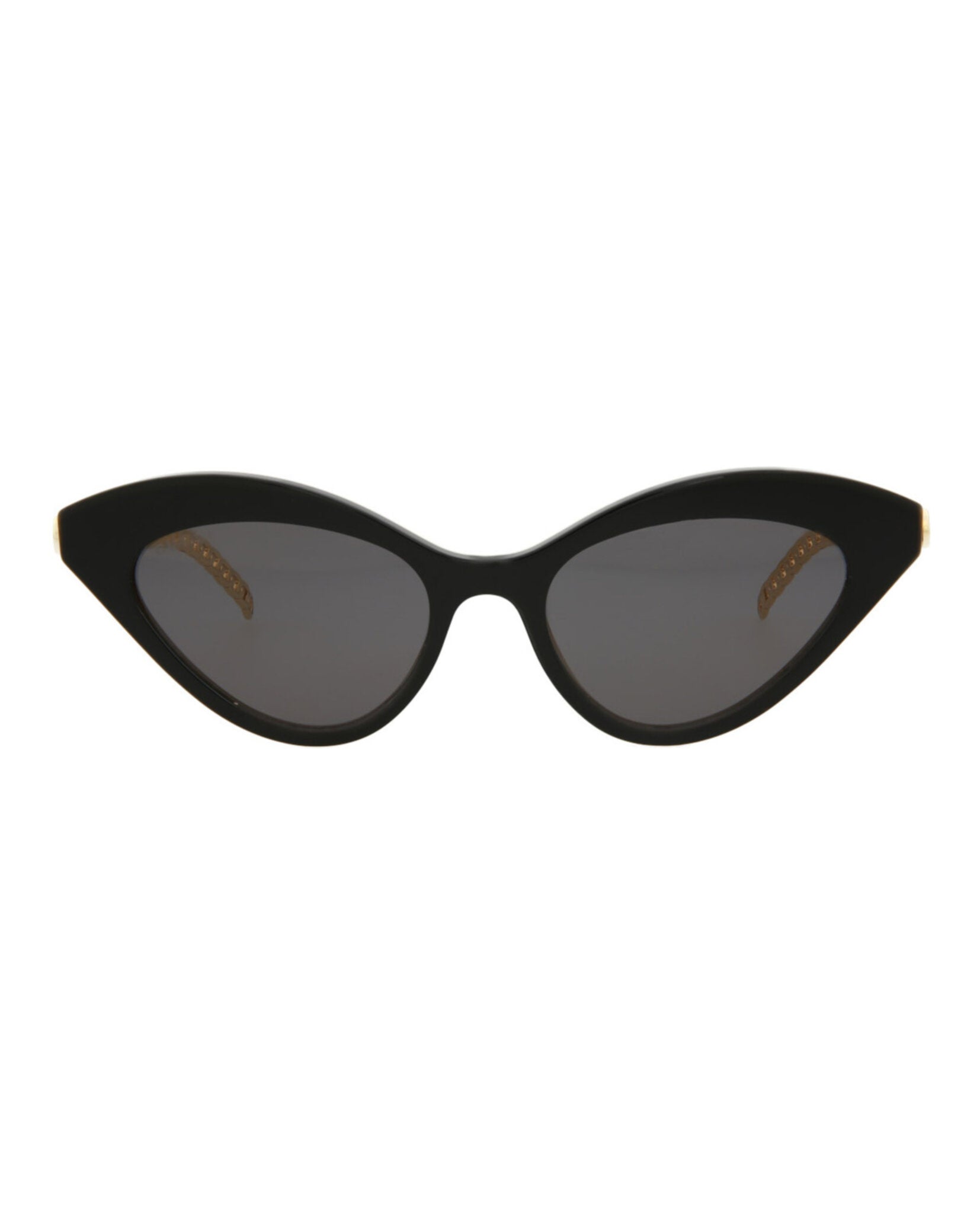 Gucci Gucci Womens Cat Eye Black Gold Grey Fashion Designer Eyewear