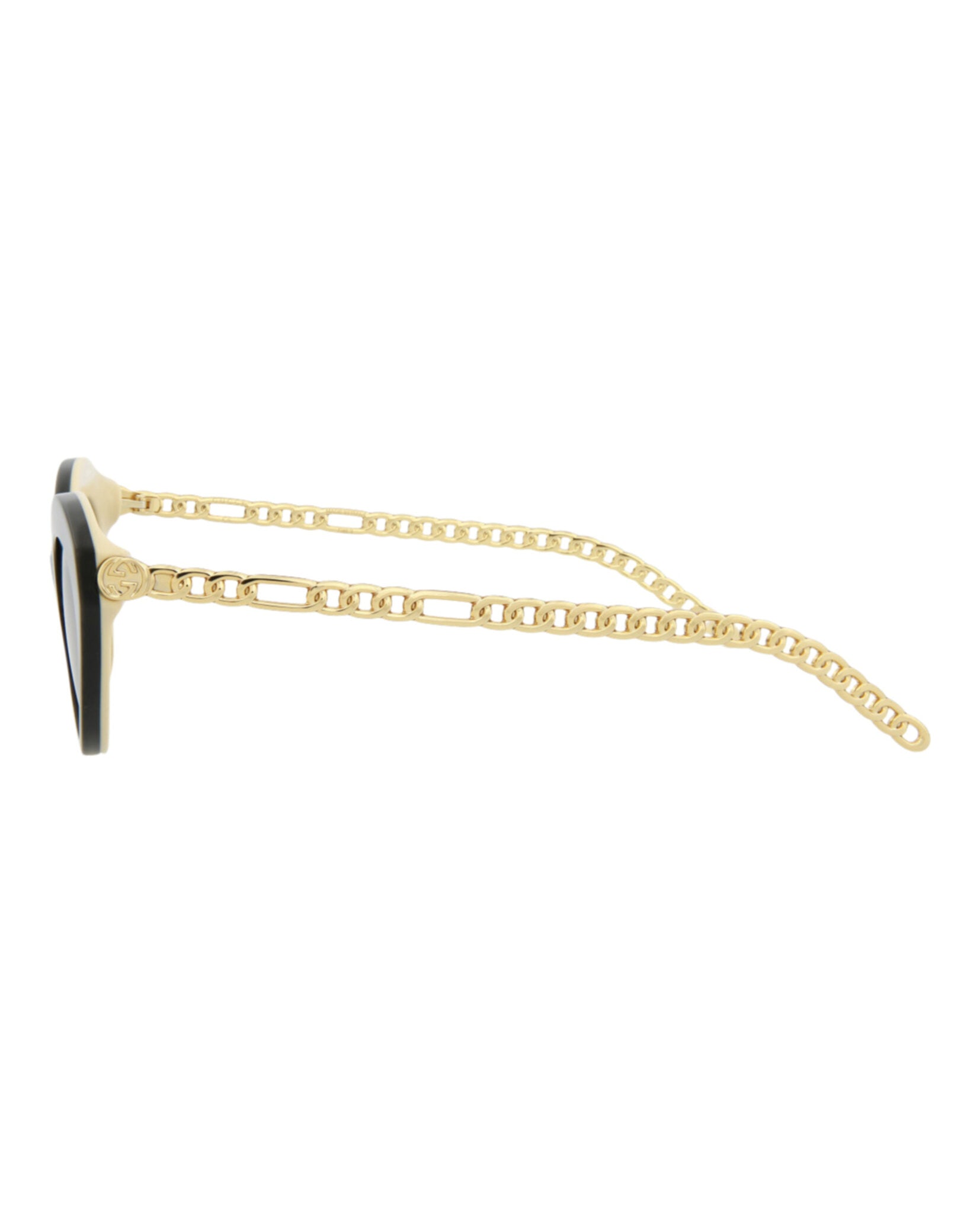Gucci Gucci Womens Cat Eye Black Gold Grey Fashion Designer Eyewear