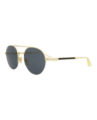 Gucci Mens Round/Oval Gold Gold Grey Fashion Designer Eyewear