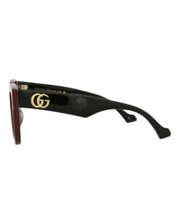 Gucci Womens Square/Rectangle Brown Black Green Fashion Designer Eyewear