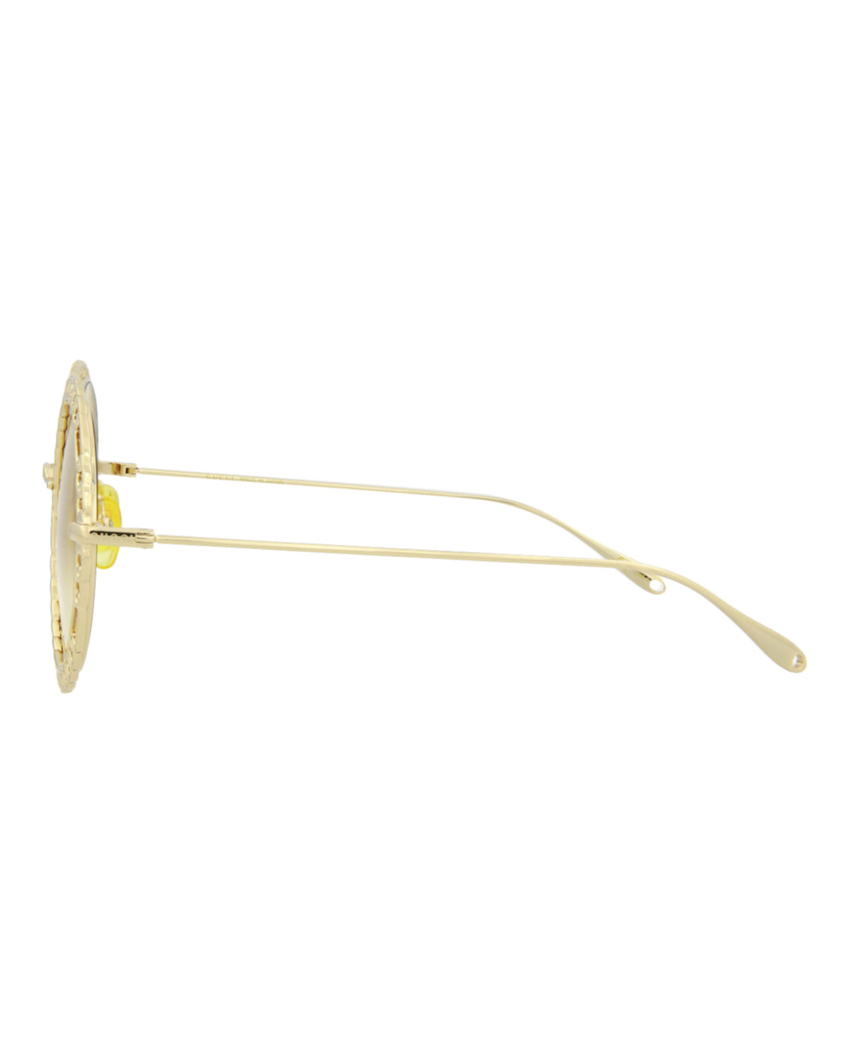 Gucci Womens Round/Oval Gold Gold Yellow Fashion Designer Eyewear