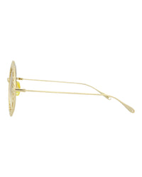 Gucci Womens Round/Oval Gold Gold Yellow Fashion Designer Eyewear
