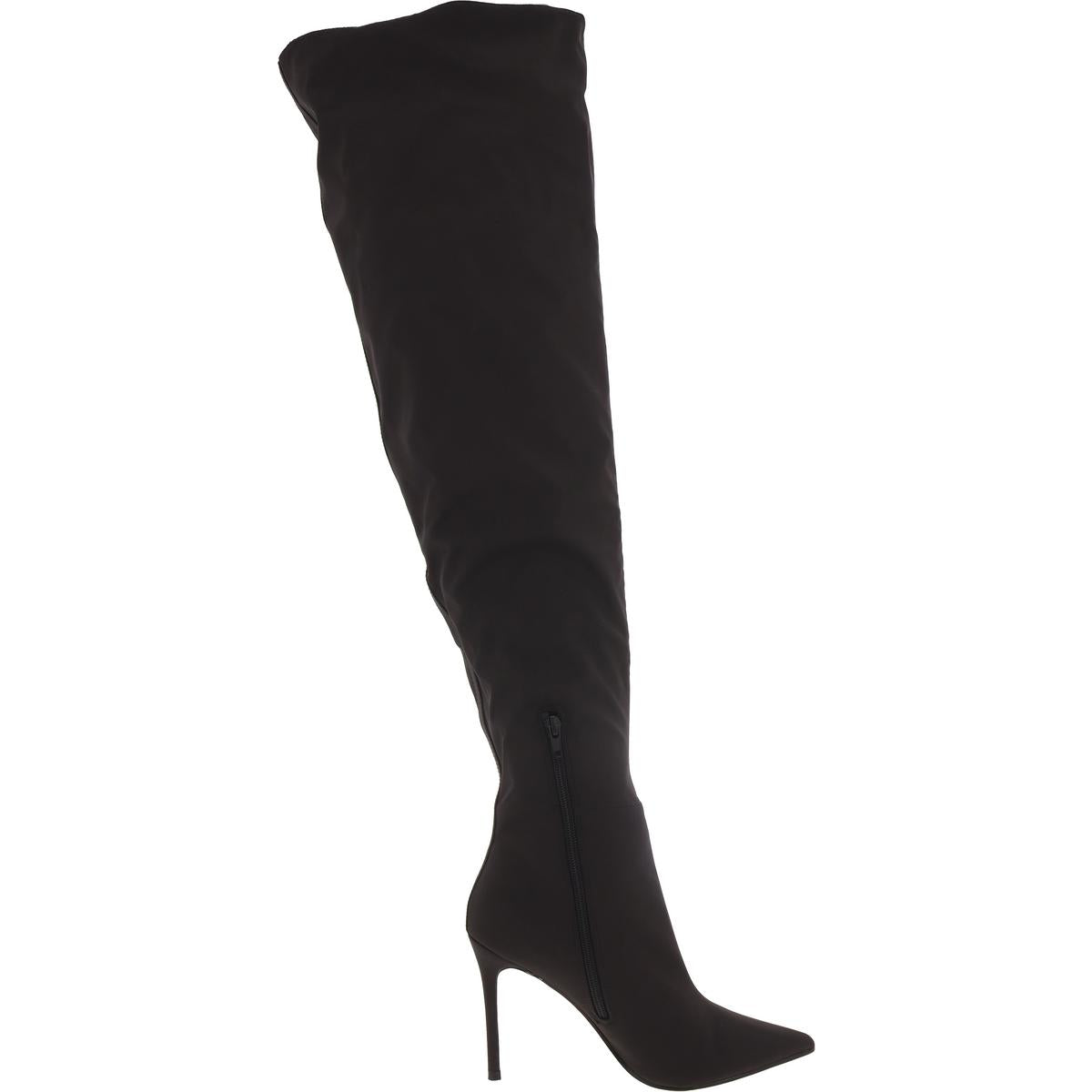 Epic  Womens Faux Leather Stiletto Over-The-Knee Boots