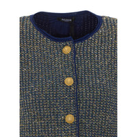 Balmain Women Glittered Tweed Cardigan