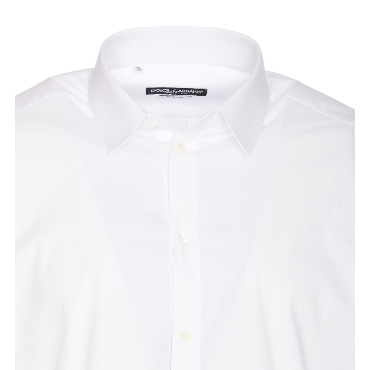 Dolce&Gabbana Dolce&Gabbana Men Gold Popeline Stretch Shirt