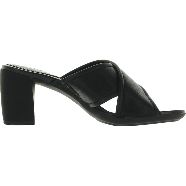 Genn-Rhythm Womens Criss-Cross Front Slip On Heels