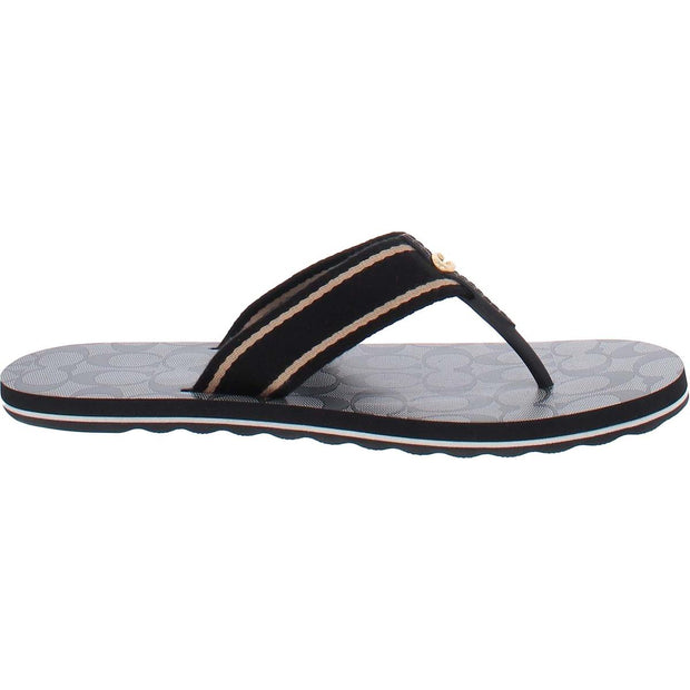 Zoe Webbed Womens Thong Slip On Flip-Flops