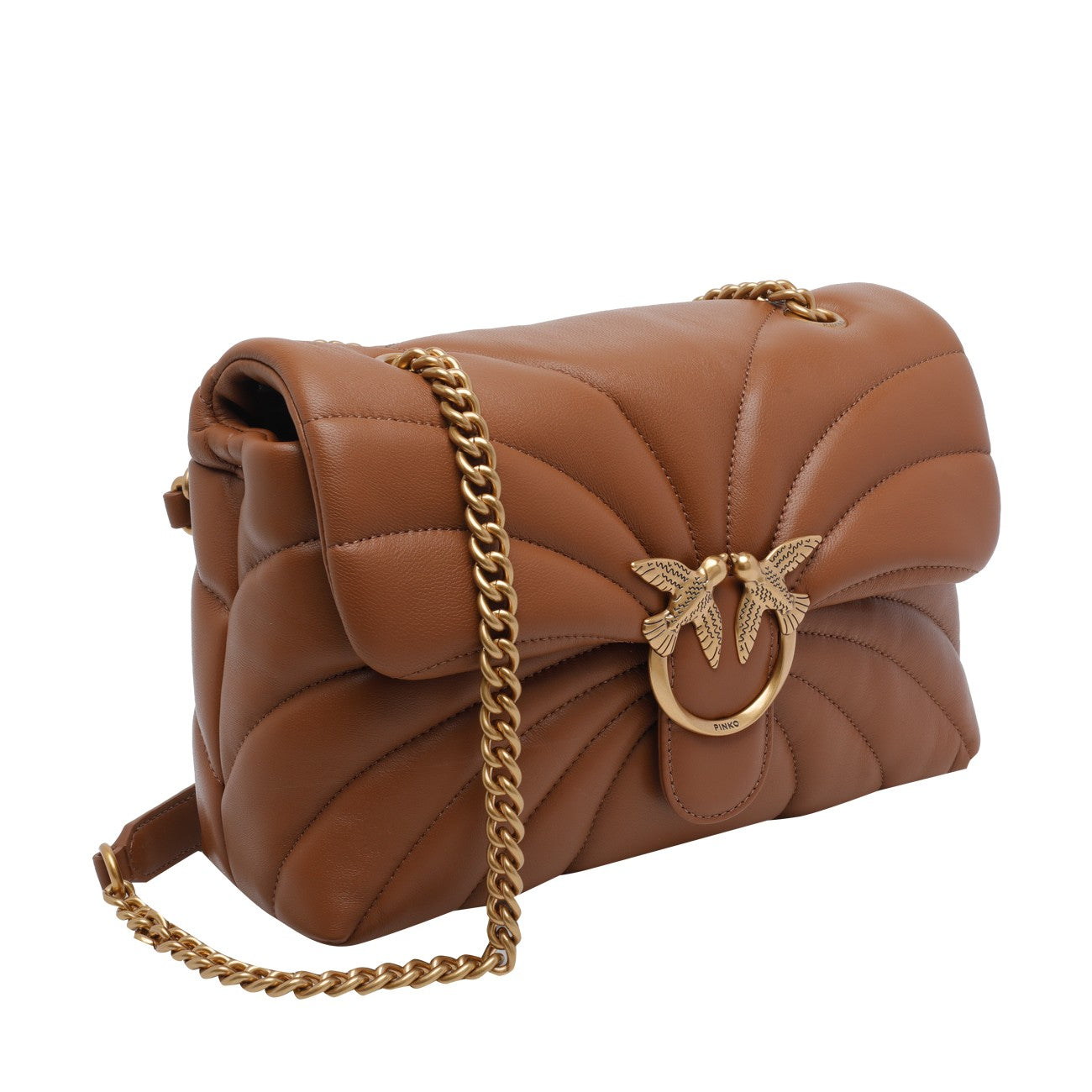 Pinko Pinko Women Great Love Bag Puff Butterfly Quilt Shoulder Bag