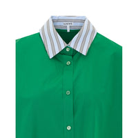 Loewe Loewe Women Green Cotton Chemisier