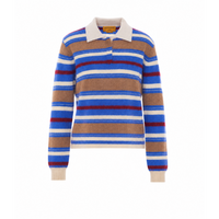 Guest In Residence Women Grizzly Cropped Rugby Polo Sweater