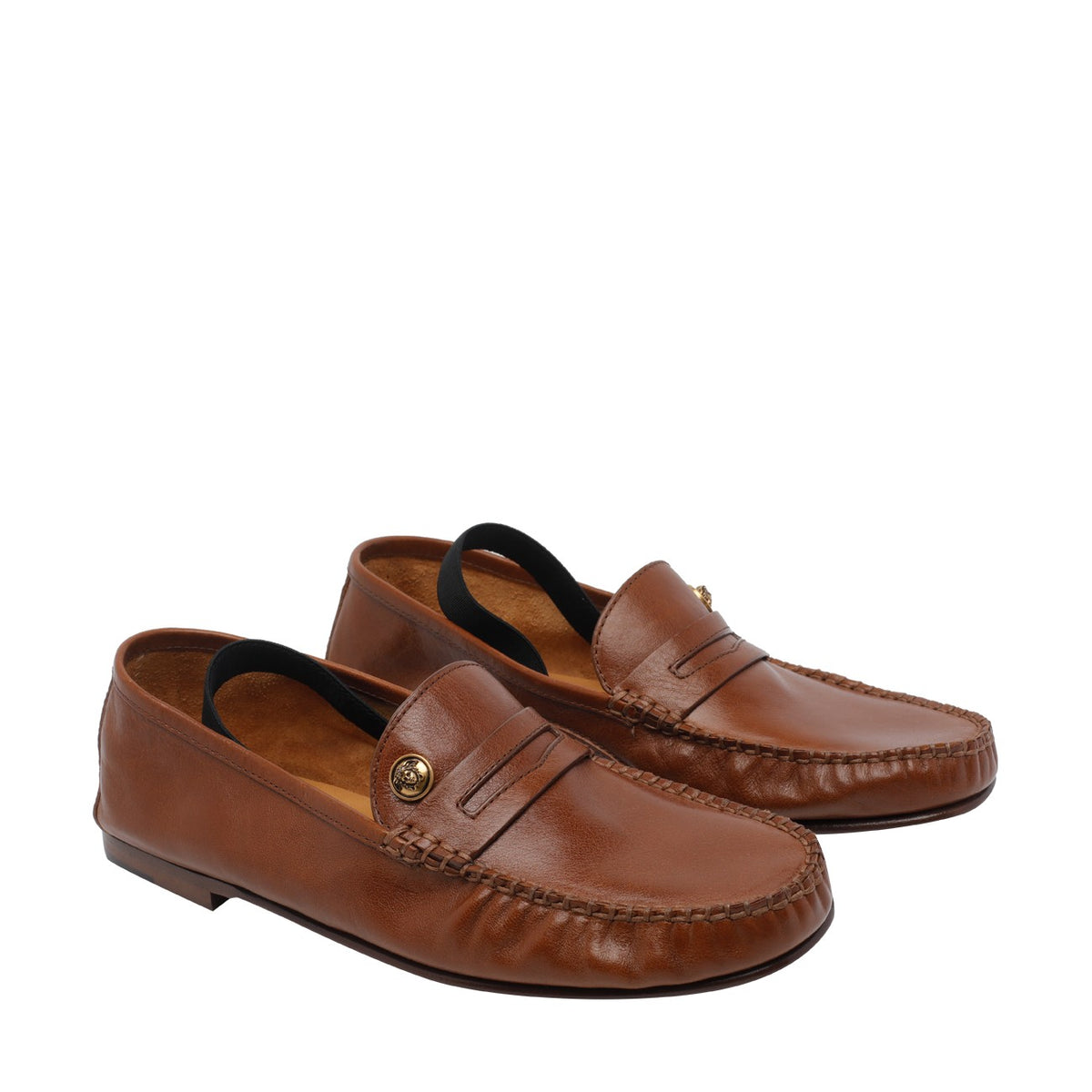 Versace Versace Women Guanto Leather Loafers