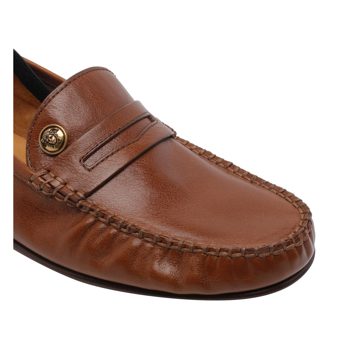 Versace Versace Women Guanto Leather Loafers