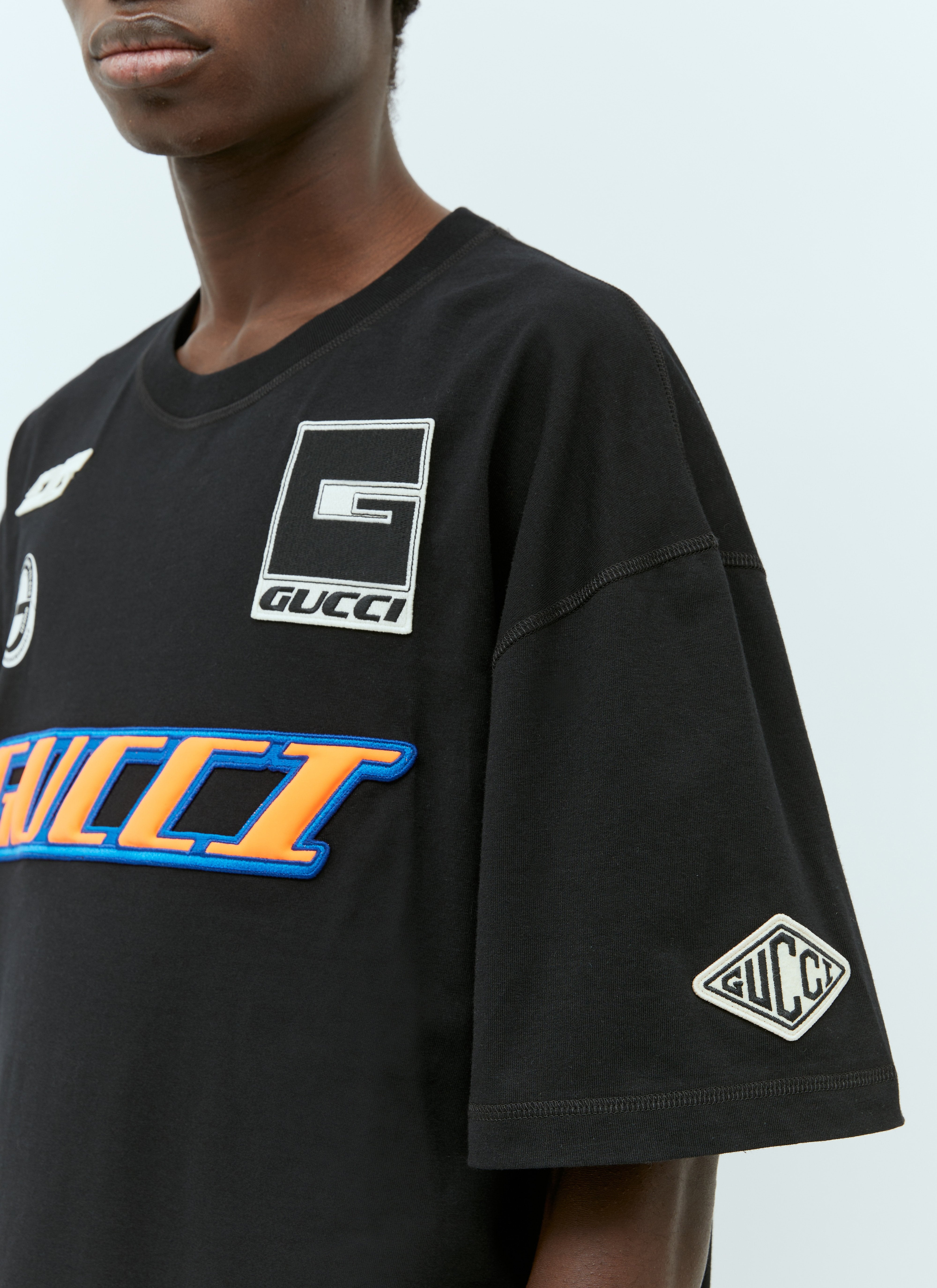 Gucci Men Logo Emblems T-Shirt – Bluefly