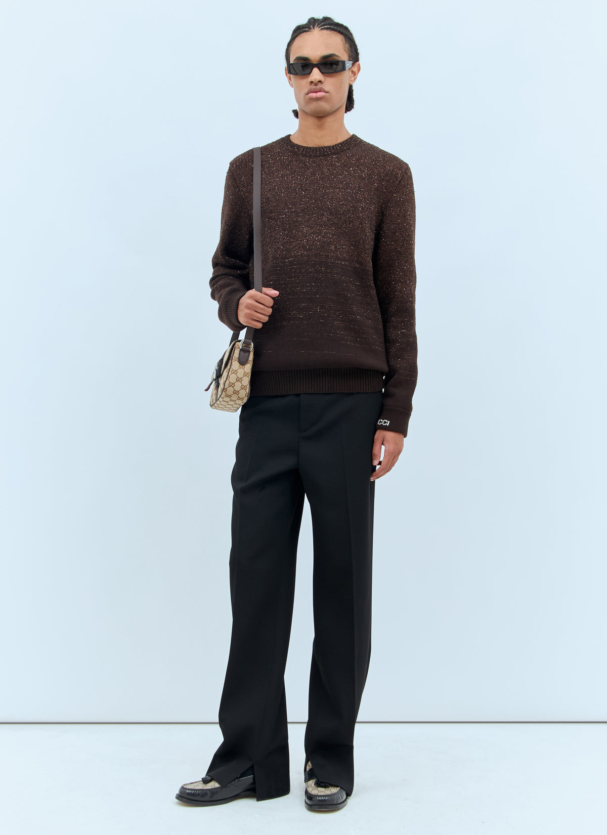 Gucci Men Sequin Crewneck Sweater