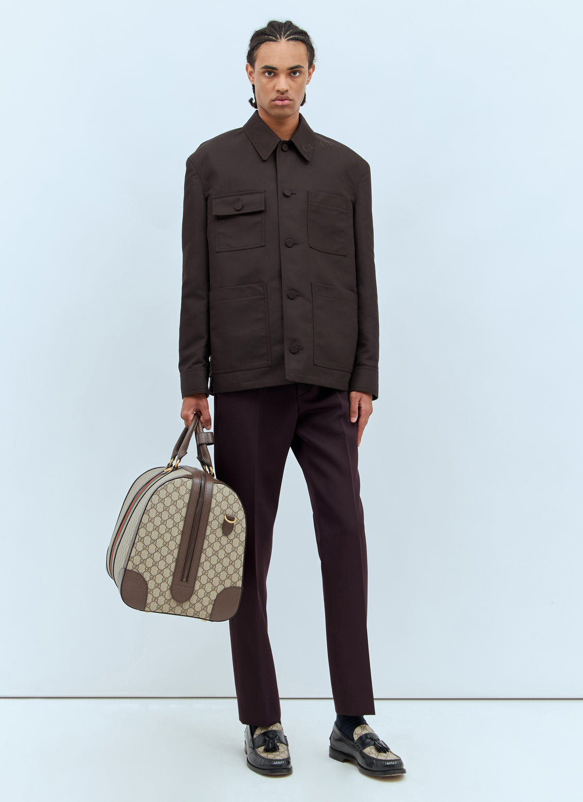 Gucci Men Technical Cotton-Blend Jacket
