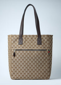 Gucci Men Medium Gg Canvas Tote Bag
