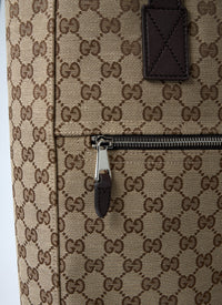 Gucci Men Medium Gg Canvas Tote Bag