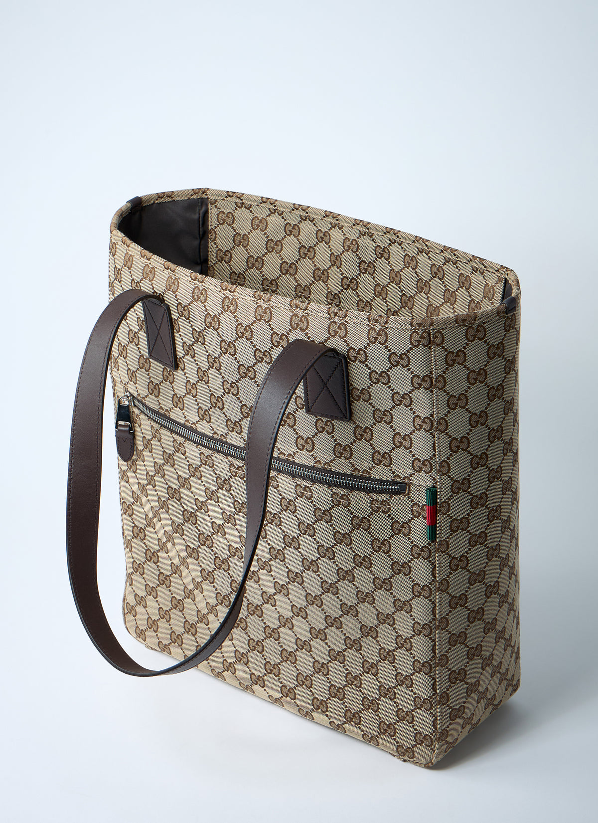 Gucci Men Medium Gg Canvas Tote Bag