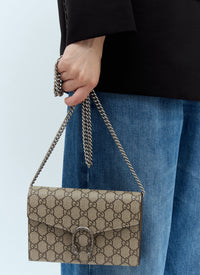 Gucci Gucci Women Dionysus Supreme Chain Shoulder Bag