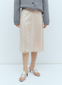 Gucci Women Sequin-Embroidered Tulle Skirt