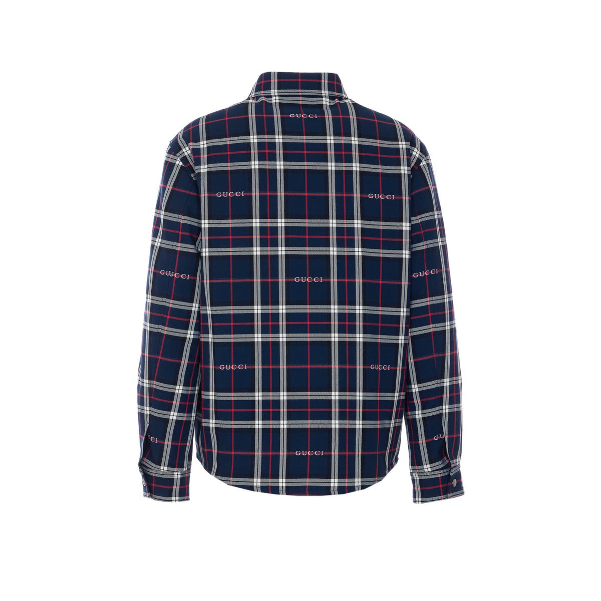 Gucci Gucci Men Gucci Logo Tartan Padded Jacket