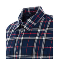 Gucci Gucci Men Gucci Logo Tartan Padded Jacket