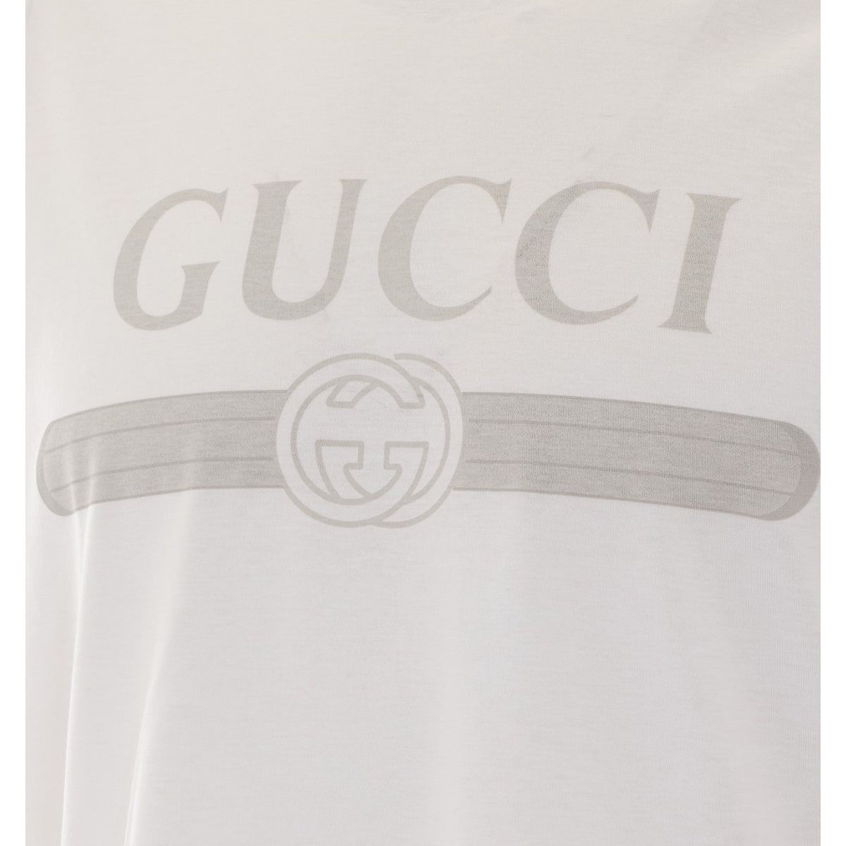 Gucci Men Gucci Web Logo With Gg Print T-Shirt