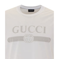 Gucci Men Gucci Web Logo With Gg Print T-Shirt