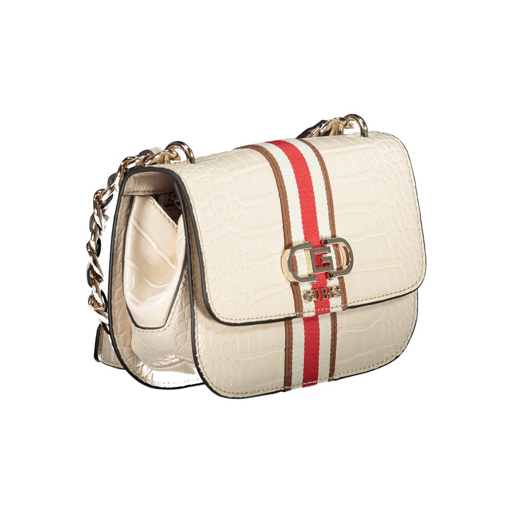 Guess Jeans Beige Polyethylene Women's Handbag