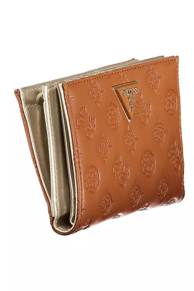 Guess Jeans Chic Brown Wallet with Ample Women's Storage
