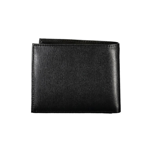 Guess Jeans Elegant Black Leather Wallet with RFID Men's Block