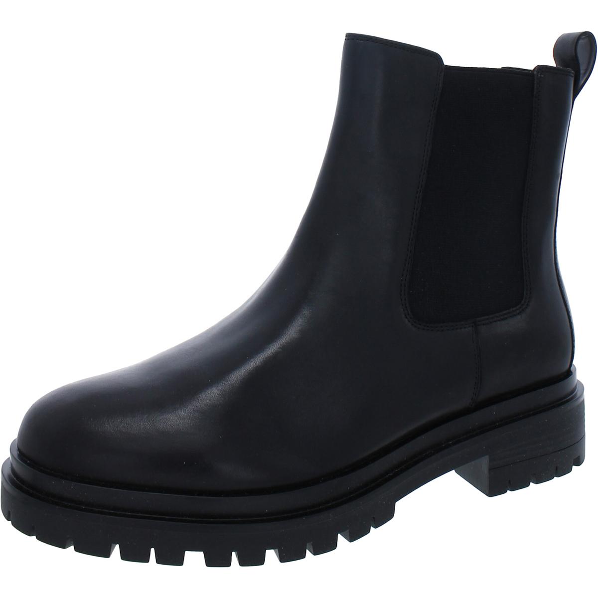 Corinne  Womens Lugged Sole Ankle Chelsea Boots