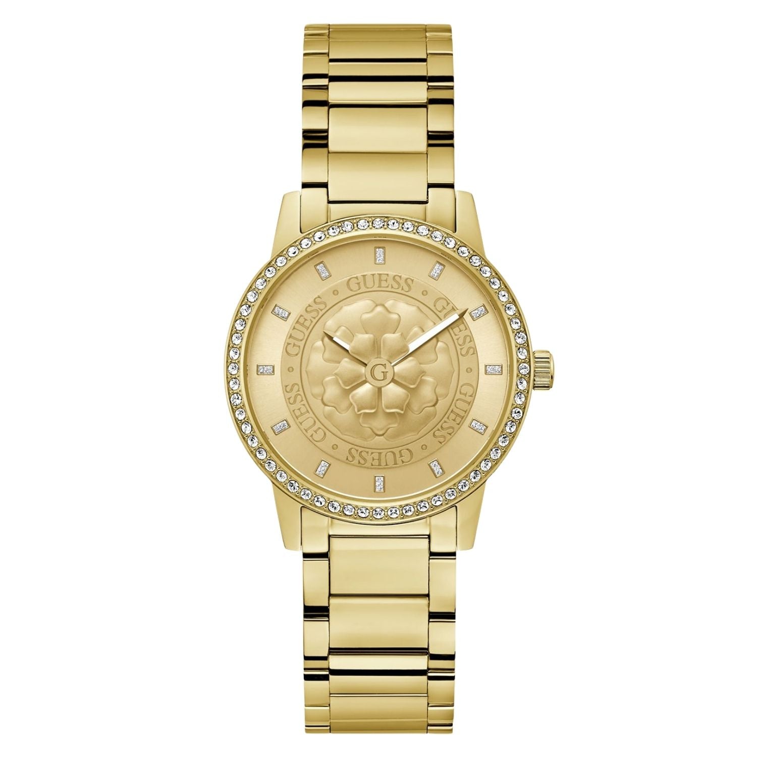 Guess Women's Petal Gold Dial Watch - GW0747L2