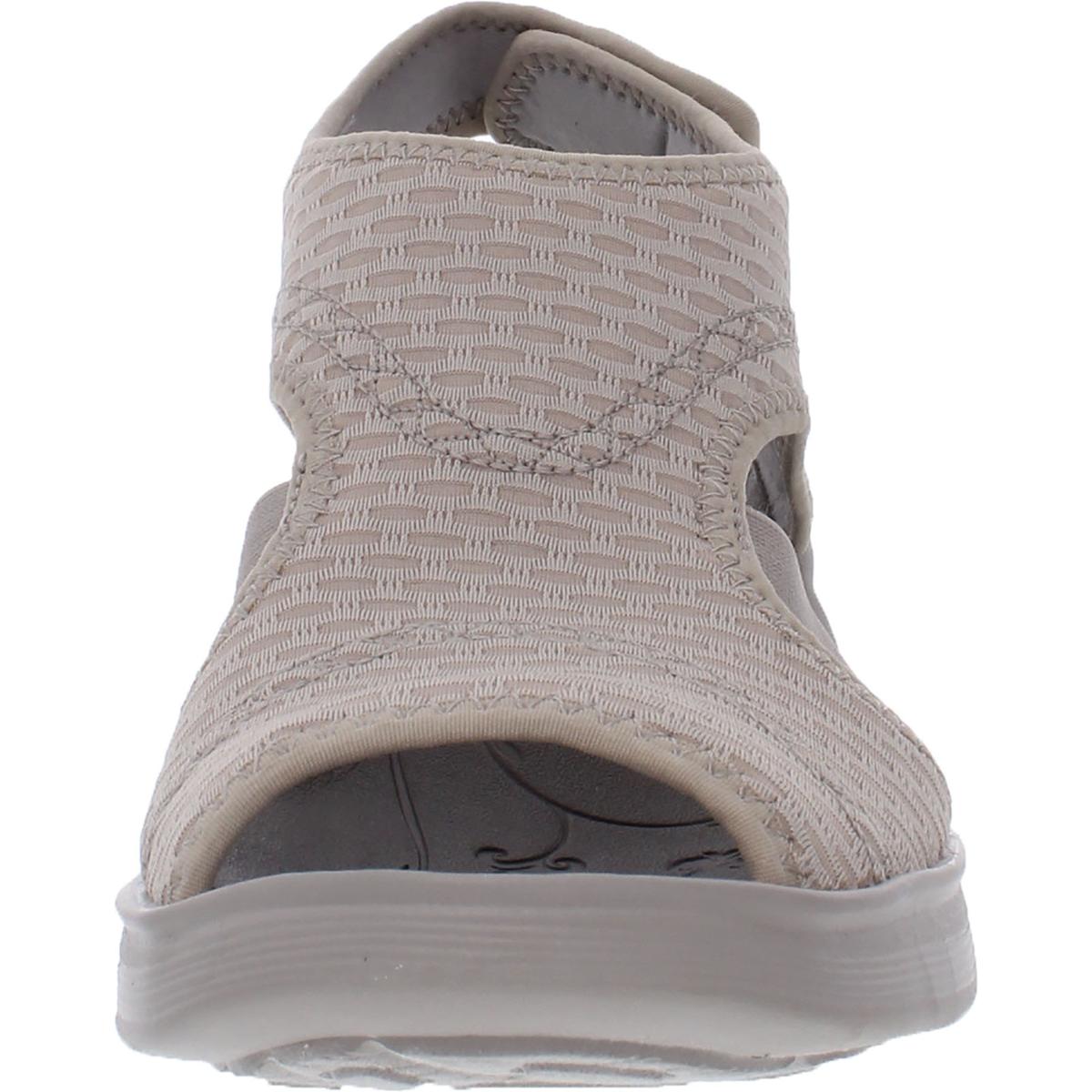 Dream Womens Contrast Trim Slingback Wedge Sandals