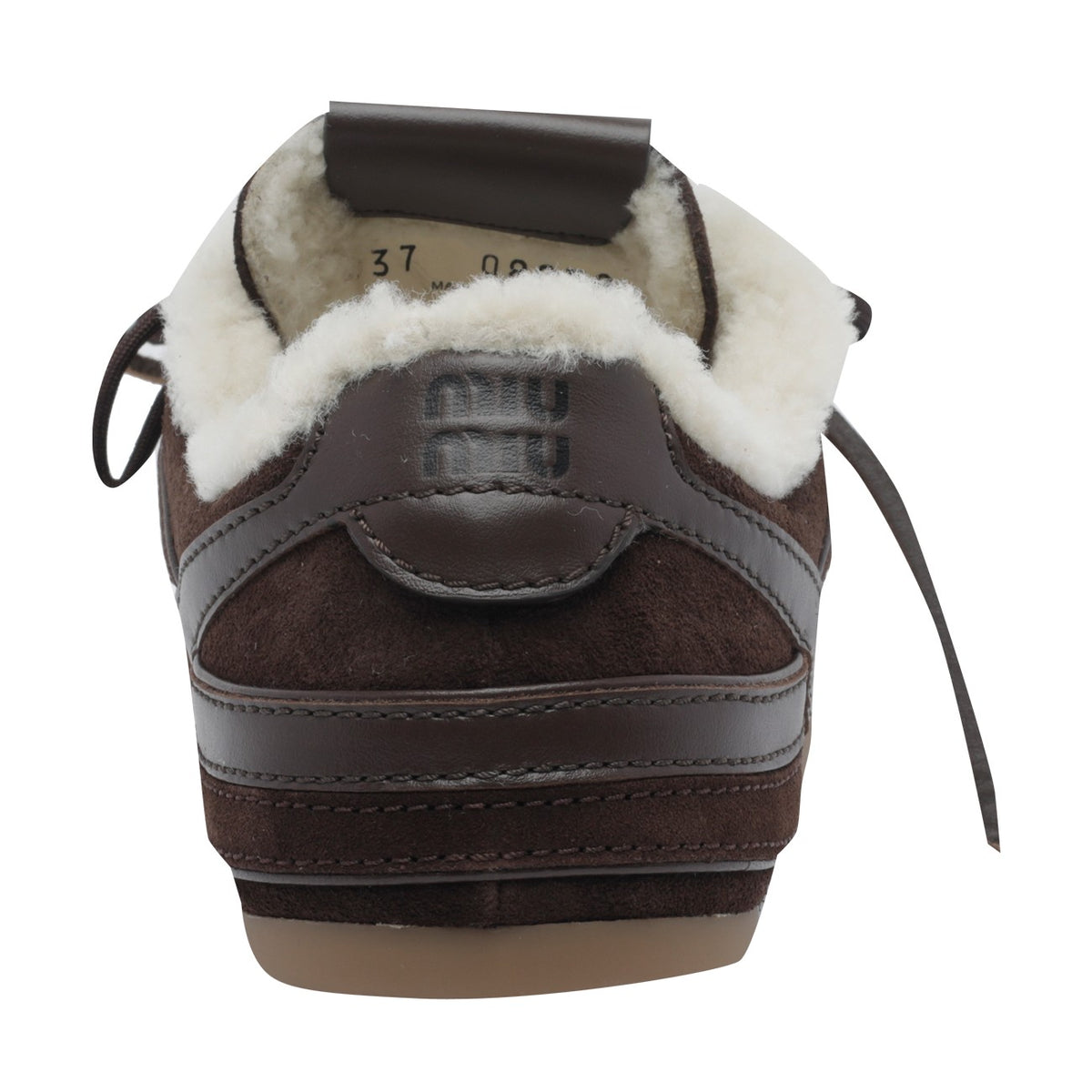 Miu Miu Miu Miu Women Gymnasium Suede And Shearling Sneakers