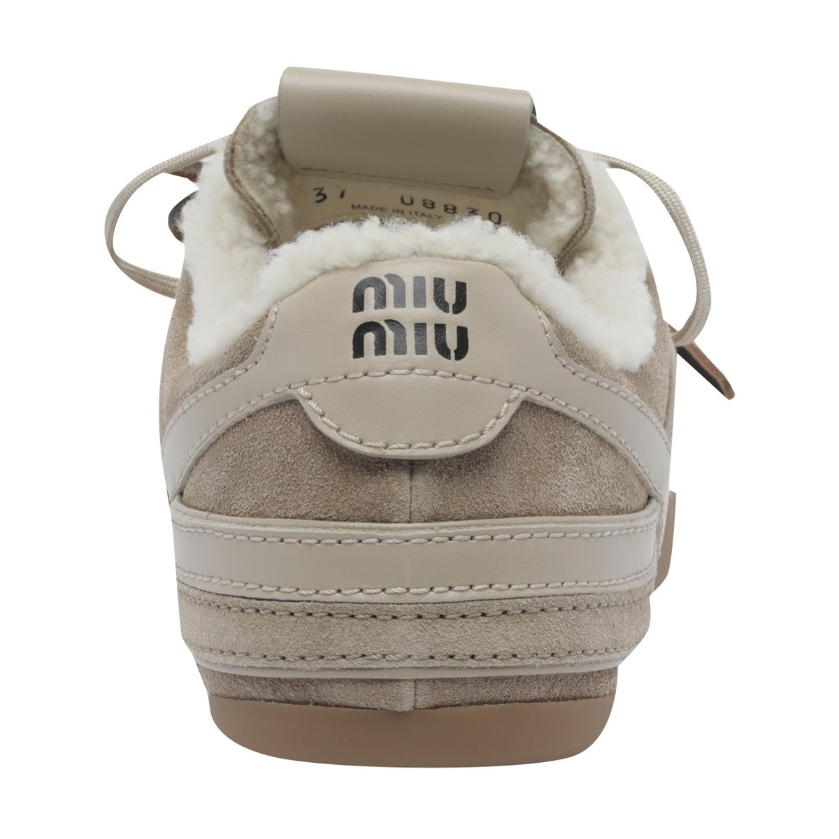 Miu Miu Miu Miu Women Gymnasium Suede And Shearling Sneakers