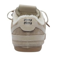 Miu Miu Miu Miu Women Gymnasium Suede And Shearling Sneakers