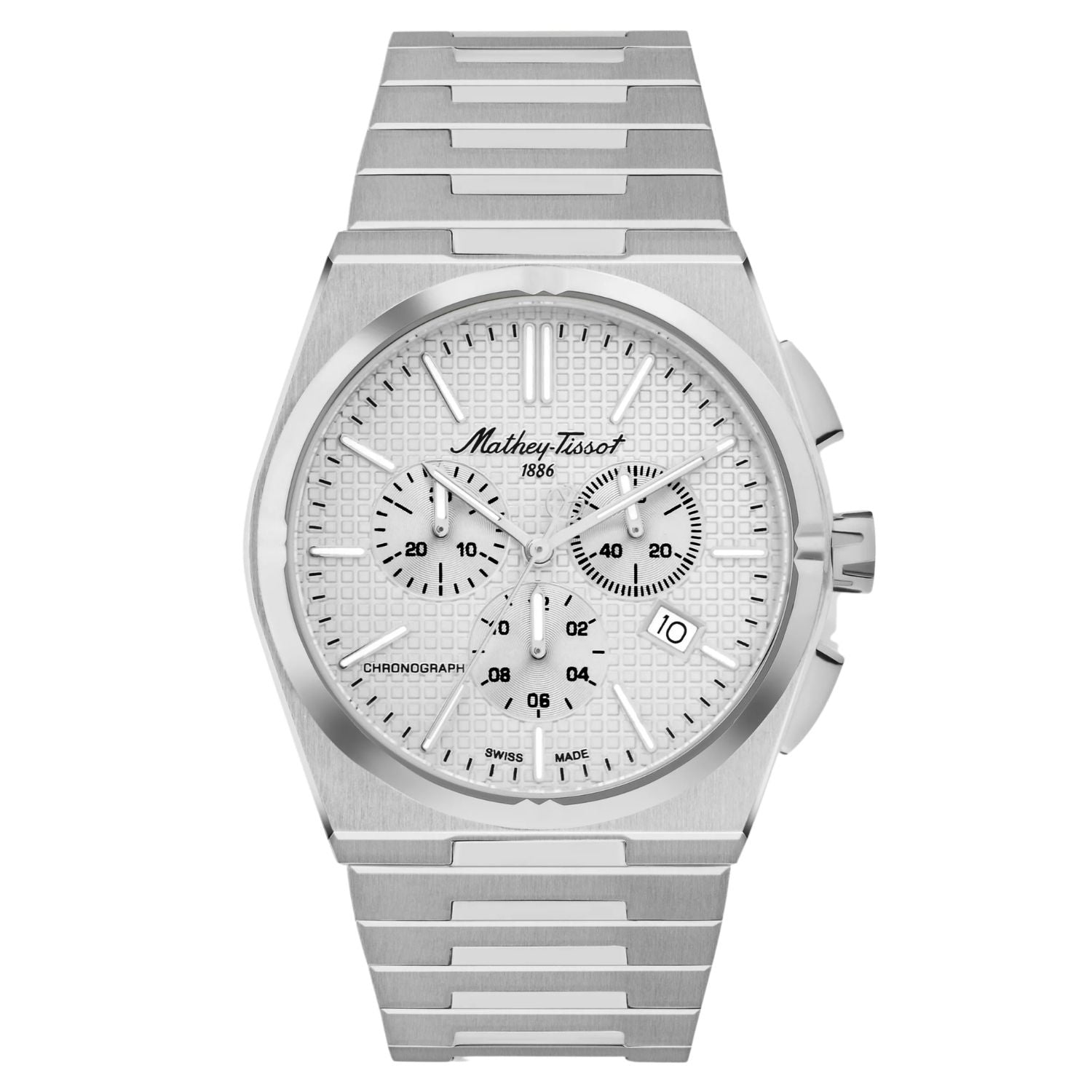 Mathey Tissot Mathey Tissot Men's Zoltan White Dial Watch - H117CHAS