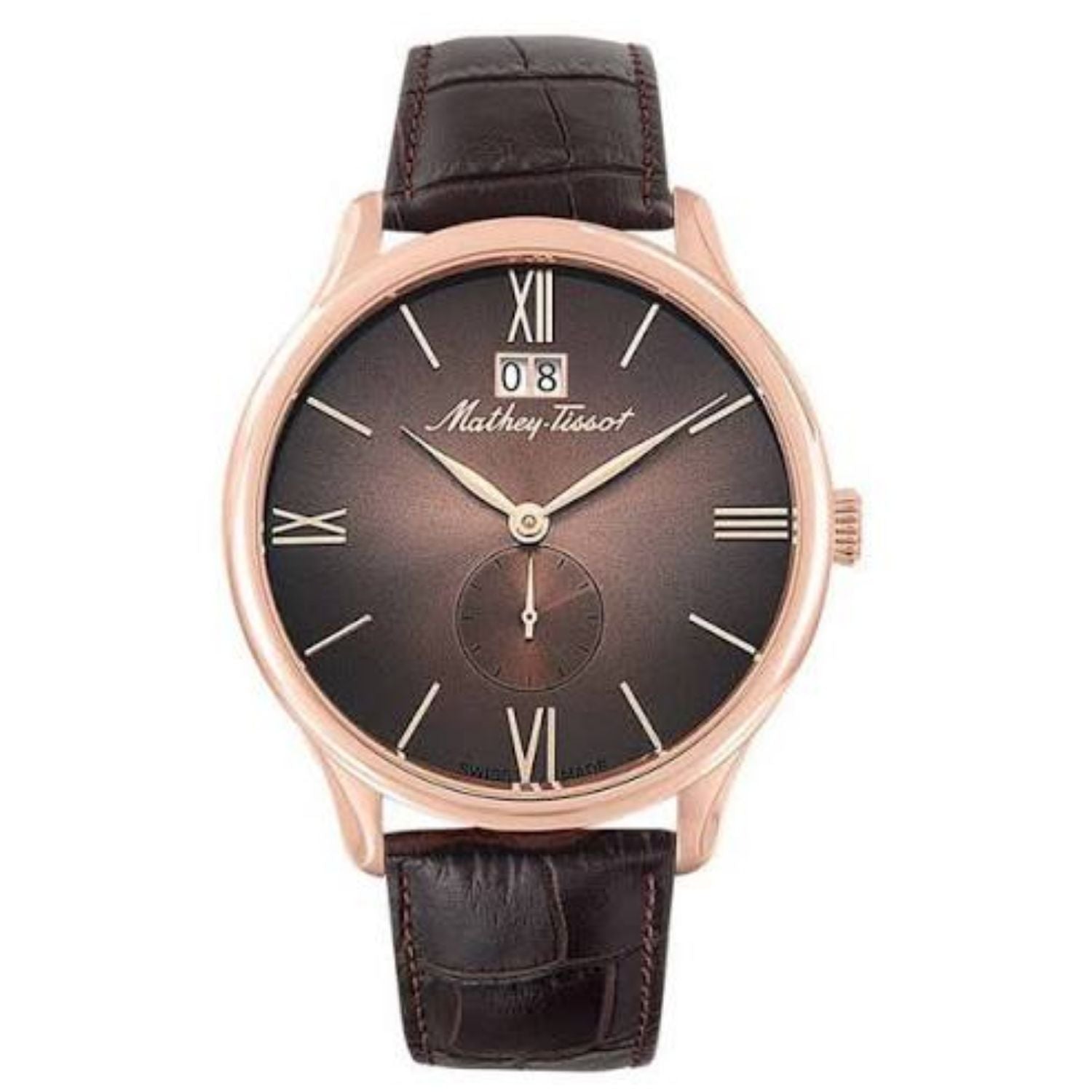 Mathey Tissot Mathey Tissot Men's Edmond Brown Dial Watch - H1886QPM