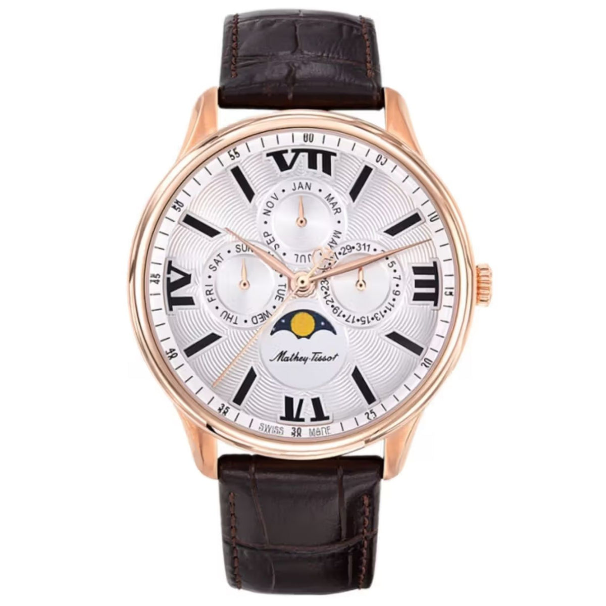 Mathey-Tissot Mathey-Tissot Men's Edmond White Dial Watch - H1886RPI