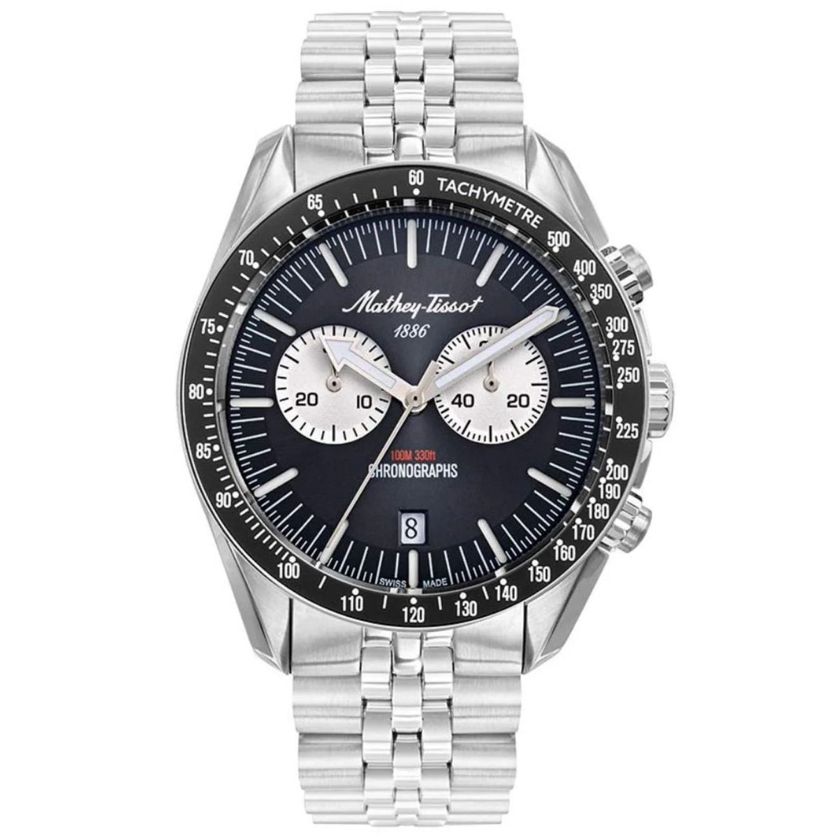 Mathey-Tissot Mathey-Tissot Men's Chronograph Black Dial Watch - H196CHAN