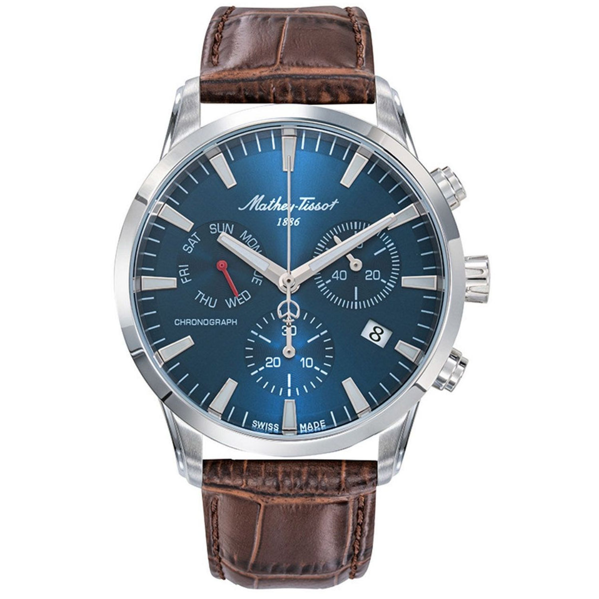 Mathey-Tissot Mathey-Tissot Men's Ares chrono Blue Dial Watch - H197CHALBU