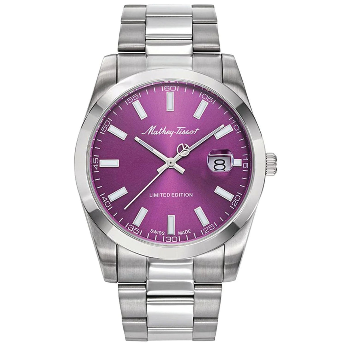 Mathey-Tissot Men's Mathy Sunray Purple Dial Watch - H451PU