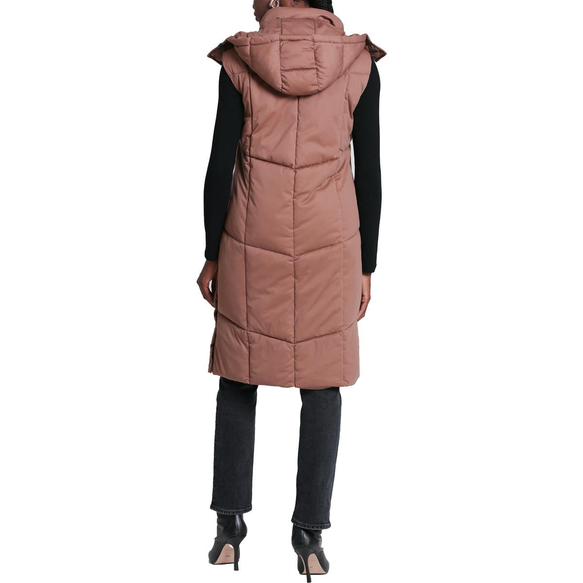 Womens Quilted Longline Vest