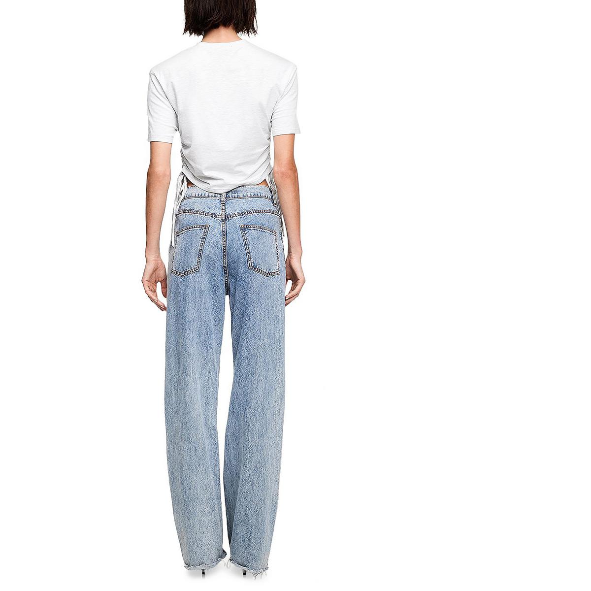 Agyness Womens Marled Short Sleeve Cropped